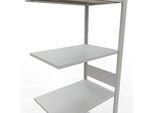 SCHULTE Lagertechnik - Stecks.Anbaur. mit Längenriegel - 3000x750x500 mm, Typ 150 kg