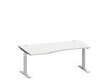 Schäfer Shop Genius Freiformschreibtisch MODENA FLEX, Ansatz links, Breite 1800 mm, Buche
