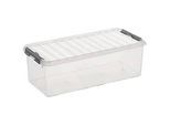 Aufbewahrungsbox Sunware Q-LINE, Verschlussclips, transparent, stapelbar, 9,5 l, L 485 x B 190 x H 147 mm