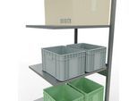 SCHULTE Lagertechnik - Stecksystem Anbauregal - 2500x 750x600 mm, Typ 150 kg