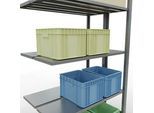 SCHULTE Lagertechnik - Stecks.Doppelanbauregal Typ 150 - 2000x1000x300 mm verz. 2x5 Böden