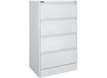 Schäfer Shop Select Hängeregistraturschrank MS iCONOMY, offener Rahmen, B 780 x T 580 x H 1350 mm, lichtgrau RAL 7035