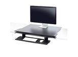 ergotron® WorkFit TX Schreibtischerhöhung, höhenverstellbare Monitorablage/Arbeitsfläche & höhenverstellbare Tastaturablage, bis 18,2 kg, schwarz