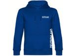 multifanshop Kapuzen Sweatshirt - Deutschland - Brust & Seite - Druck weiß - Hoodie