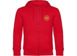 multifanshop Kapuzen Sweatshirt Jacke - Deutschland - Adler Retro Gold - Druck gold metallic - Sweat