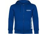 multifanshop Kapuzen Sweatshirt Jacke - Paderborn - Brust & Seite - Druck weiß - Sweat