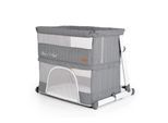 Cangaroo Beistellbett 2 in 1 Day´n Night verstellbar Matratze Laufstall Babybett grau