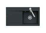 Villeroy und Boch Subway Style 45 Einbauspüle 334700R7 Spülbecken rechts, pure black, 78 x 51 cm