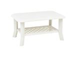 vidaXL Couchtisch Weiß 90x60x46 cm Kunststoff