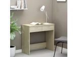 vidaXL Schreibtisch Sonoma-Eiche 80x40x75 cm Holzwerkstoff