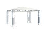 vidaXL Pavillon 400 x 300 cm Cremeweiß