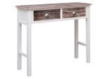 vidaXL Konsolentisch Braun 90×30×77 cm Holz