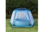 vidaXL Pool-Zelt 660x580x250 cm Blau