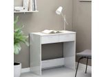 vidaXL Schreibtisch Hochglanz-Weiß 80x40x75 cm Holzwerkstoff