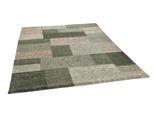 THEKO Wollteppich »Dalas - 7709«, rechteckig, 18 mm Höhe, reine Wolle, handgeknüpft, Patchwork Design