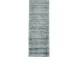 Teppich CARPETFINE "Ava Viskoseteppich", grün (mint), B:60cm H:13mm L:180cm, Viskose, Teppiche, Teppich, Seidenoptik, leichter Glanz, auch als Läufer erhältlich