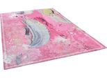Teppich GINO FALCONE "Cosima-111", rosa, B:130cm H:3mm L:190cm, Polyester, Teppiche, Teppich, flachgeweber Jaquard-Teppich, mit Chenillegarn, modernes Design