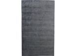 Hochflor-Teppich GUTMANN FACTORY "Puffy 64790", grau (dunkelgrau), B:170cm H:100mm L:240cm, Viskose, Teppiche