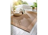 Teppich HEINE HOME Gr. 2, beige (natur), B:120cm H:3mm L:170cm, Kunstfaser, Polypropylen, Teppiche, Teppich