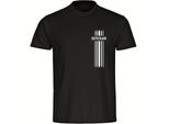 multifanshop Herren T-Shirt - Deutschland - Streifen - Druck weiß - Männer