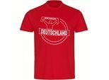multifanshop Herren T-Shirt - Deutschland - Meine Fankurve - Druck weiß - Männer