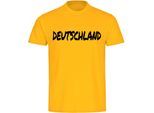 multifanshop Herren T-Shirt - Deutschland - Textmarker - Druck schwarz - Männer