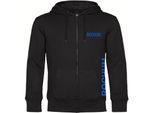 multifanshop Kapuzen Sweatshirt Jacke - Bochum - Brust & Seite - Druck blau - Sweat