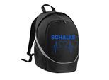 multifanshop Rucksack - Schalke - Herzschlag - Druck blau - Tasche