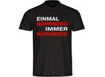 multifanshop Kinder T-Shirt - Nürnberg - Einmal Immer - Druck rot - Kind