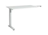 Schäfer Shop Select Anbautisch Start Off, f. T-Fuss, rechteckig, B 1000 x T 600 x H 735 mm, lichtgrau