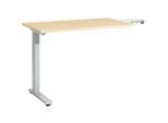 Schäfer Shop Select Anbautisch Start Off, f. T-Fuss, rechteckig, B 1000 x T 600 x H 735 mm, ahorn