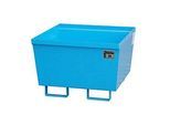 Auffangwanne BAUER AO-1, Stahl, 229 l, B 800 x T 800 x H 545 mm, blau