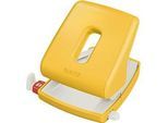 Leitz® Locher 5004 Cosy, für bis zu 30 Blatt, minimalistisches Design, gelb