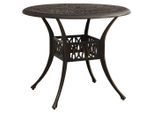 vidaXL Gartentisch Bronzen 90x90x74 cm Aluminiumguss