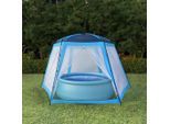 vidaXL Pool-Zelt 500x433x250 cm Blau
