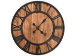 vidaXL Wanduhr Vintage mit Quarzwerk Holz und Metall 60 cm XXL