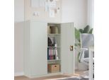vidaXL Aktenschrank 90×40×140 cm Stahl Grau