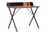 vidaXL Schreibtisch Schwarz und Braun 80x50x84 cm
