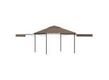 vidaXL Pavillon mit Doppelt Erweiterten Dächern 3x3x2,75 cm 180 g/m²