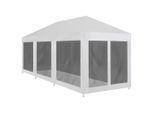 vidaXL Partyzelt mit 8 Mesh-Seitenwänden 9 x 3 m