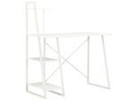 vidaXL Schreibtisch mit Regaleinheit Weiß 102×50×117 cm