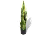 vidaXL Künstliche Sansevieria Bogenhanf mit Topf 90 cm Grün