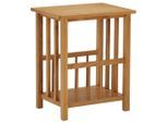 vidaXL Zeitungstisch 45x35x55 cm Eiche Massivholz