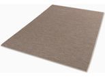 Teppich "Parkland 6351 220", beige, B:70cm H:5mm L:140cm, Kunstfaser, SCHÖNER WOHNEN-KOLLEKTION, Teppiche, Teppich, In- und Outdoor geeignet, eleganter Flachflorteppich