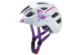 Kinderfahrradhelm CRATONI "MAXSTER" Gr. 46, weiß (fee, weiß glanz), Helme, Kinder, 46/51 Kopfumfang: 46cm - 51cm