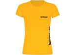 multifanshop Damen T-Shirt - Deutschland - Brust & Seite - Druck schwarz - Frauen