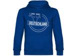multifanshop Kapuzen Sweatshirt - Deutschland - Meine Fankurve - Druck weiß - Hoodie