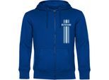 multifanshop Kapuzen Sweatshirt Jacke - Deutschland - Streifen - Druck weiß - Sweat