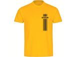 multifanshop Kinder T-Shirt - Deutschland - Streifen - Druck schwarz - Kind