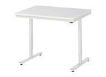 Rau Arbeitstisch Adlatus, elektrisch höhenverstellbar, 22 mm Spanplatte mit Melaminbelag, bis 150 kg, B 1000 x T 800 x H 720-1120 mm, lichtgrau